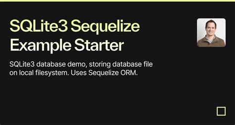 sequelize sqlite3.